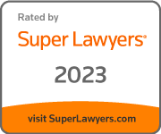 Rated by | Super Lawyers | 2023 | visit SuperLawyers.com
